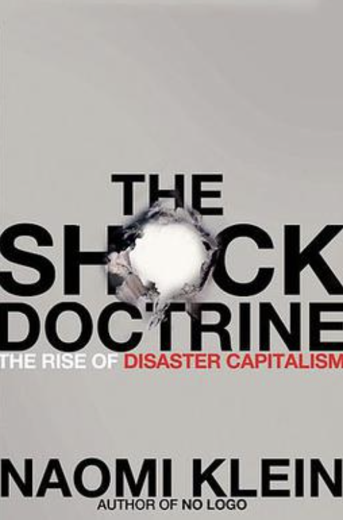 The Shock Doctrine book cover placeholder